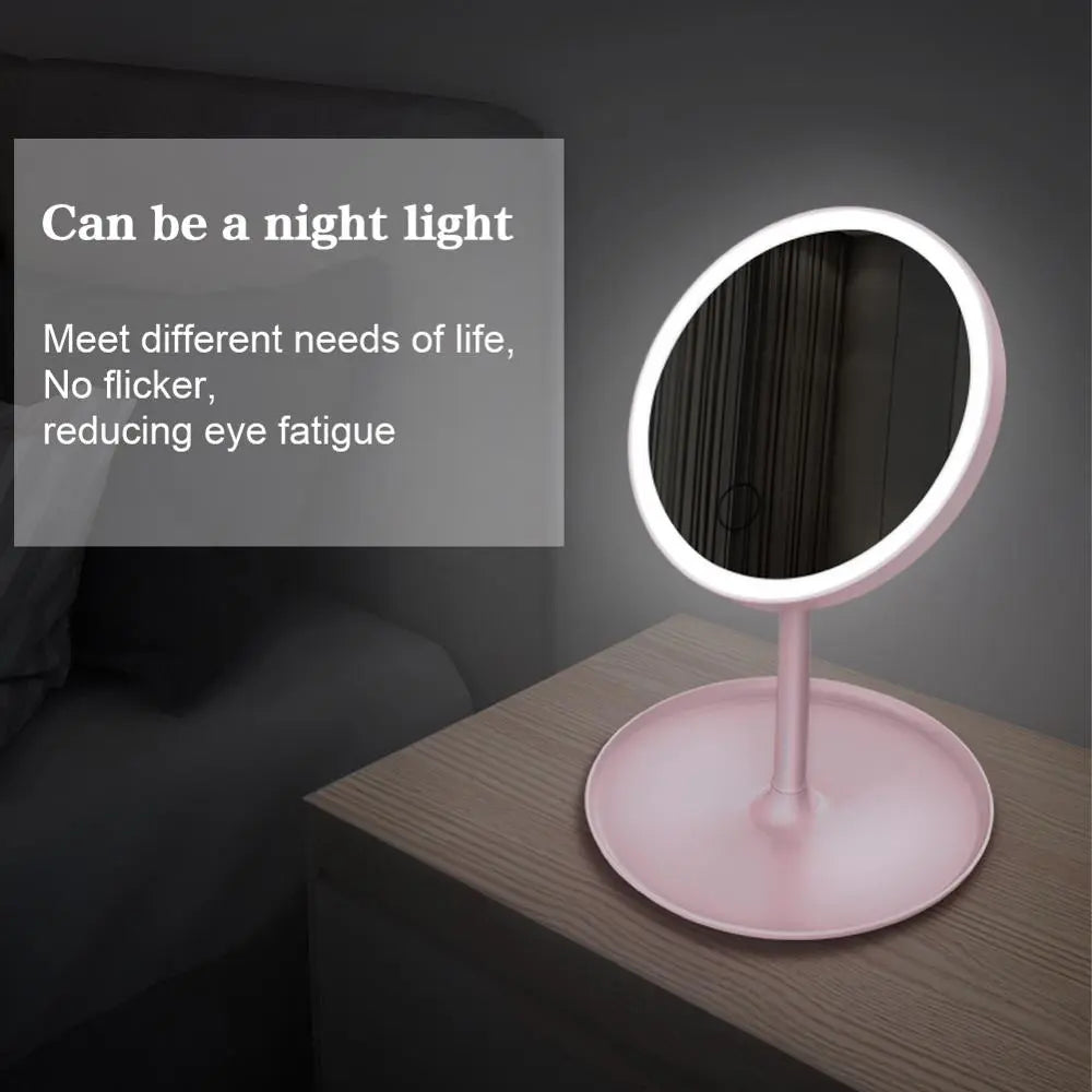 Illuminating Touchscreen Makeup Mirror