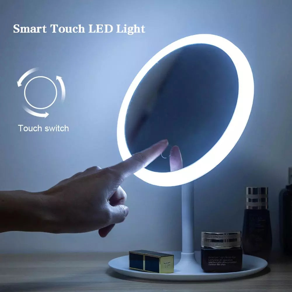 Illuminating Touchscreen Makeup Mirror