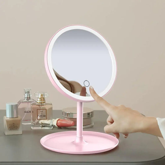 Illuminating Touchscreen Makeup Mirror